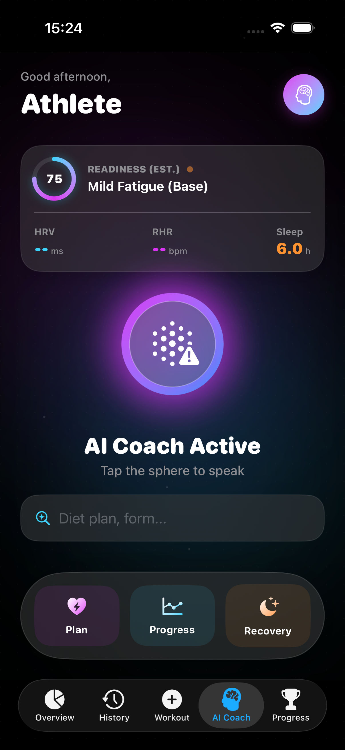 AI Coach Interface