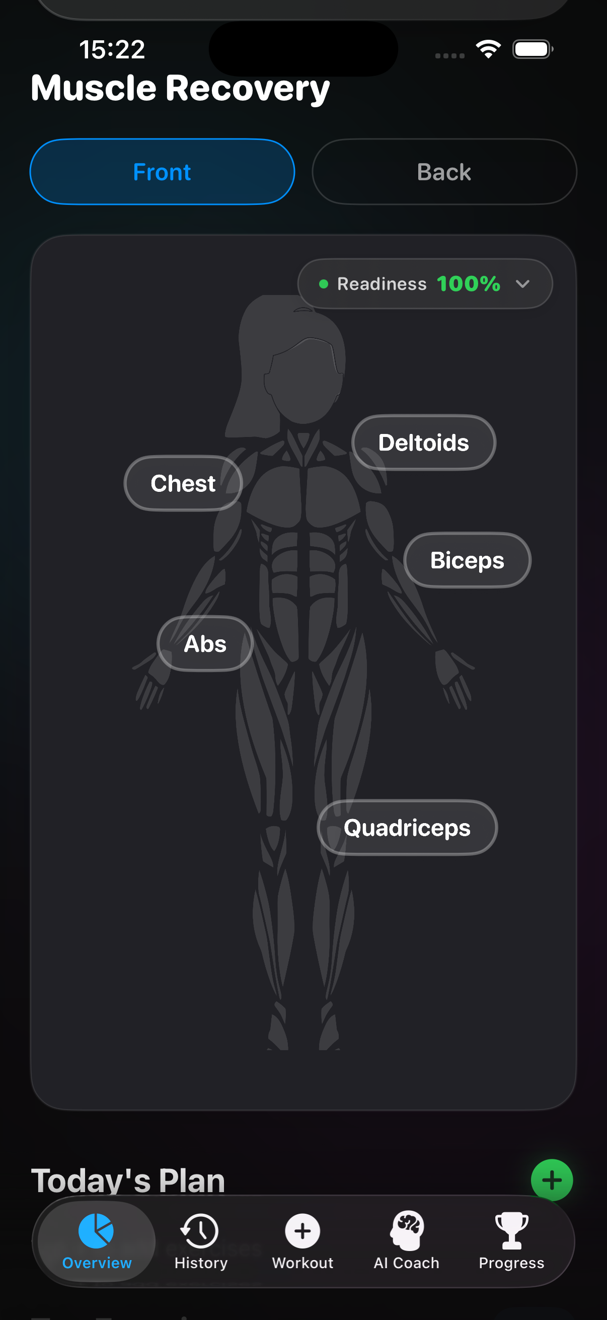 Muscle Recovery Map